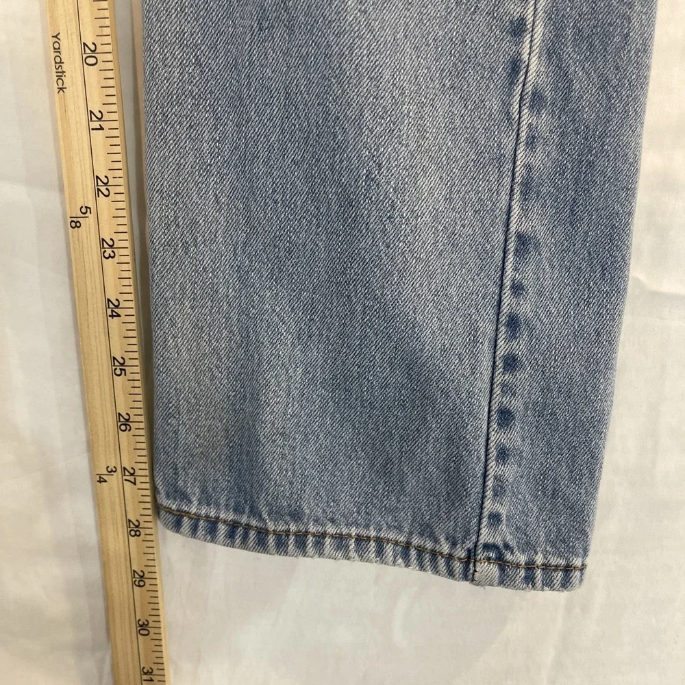 Trashed‎ Levis 505 Jeans Men Sz 32x29 Light Wash Blue Straight Leg  Denim Cotton
